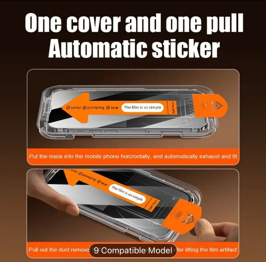 4-in-1 2pcs HD Tempered Glass Screen Protector + 2pcs Lens Protective Film, 9H Hardness, Compatible with iPhone 17 Air/16 Plus/17/Pro/Pro Max Series,