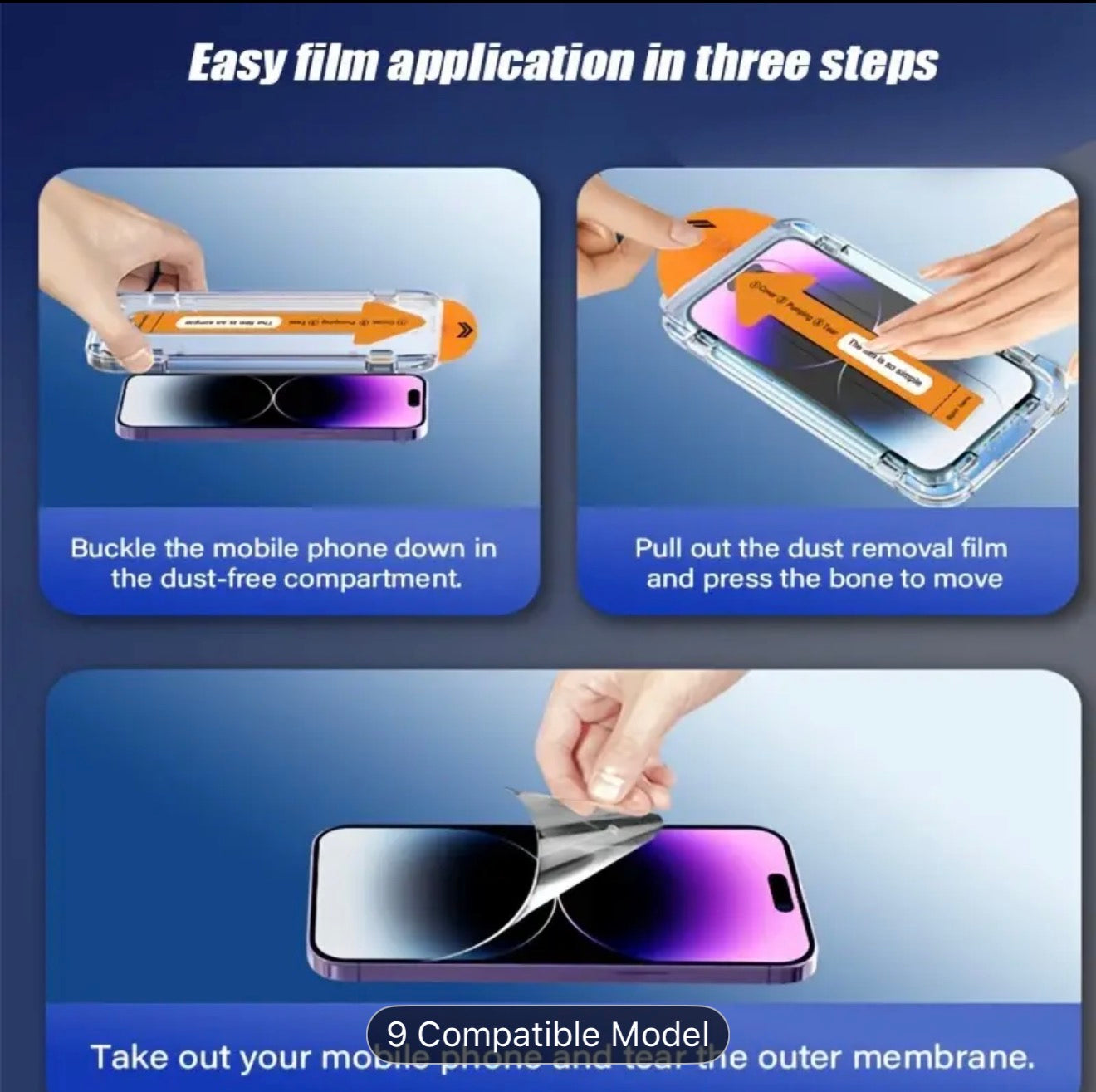 4-in-1 2pcs HD Tempered Glass Screen Protector + 2pcs Lens Protective Film, 9H Hardness, Compatible with iPhone 17 Air/16 Plus/17/Pro/Pro Max Series,