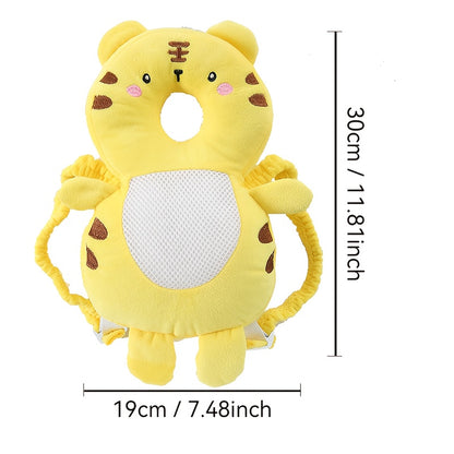 1pc Backpack with Adjustable Backpack straps - Soft Plush backrest, Safe Buckle Closure - Crawling, Travel, Everyday Use - Ideal 1st Birthday or Christmas Gift (Blue, Soft Polyester Fiber) - & Walking Backpack, Cute Animal Design, Highelasticity